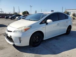 Salvage cars for sale at Wilmington, CA auction: 2015 Toyota Prius