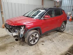 Salvage cars for sale at West Mifflin, PA auction: 2017 Jeep Compass Limited