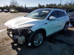 Salvage cars for sale at San Martin, CA auction: 2019 Infiniti QX50 Essential