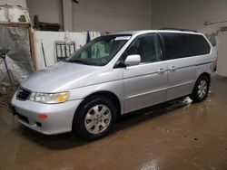 Honda Odyssey ex salvage cars for sale: 2002 Honda Odyssey EX