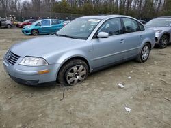 Salvage cars for sale at Waldorf, MD auction: 2003 Volkswagen Passat GLX