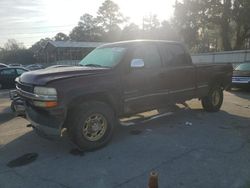 Salvage cars for sale at Savannah, GA auction: 2001 Chevrolet Silverado K2500 Heavy Duty