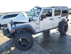 Jeep Wrangler Unlimited Sport salvage cars for sale: 2017 Jeep Wrangler Unlimited Sport