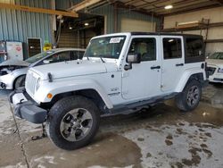 Salvage cars for sale at Eldridge, IA auction: 2016 Jeep Wrangler Unlimited Sahara