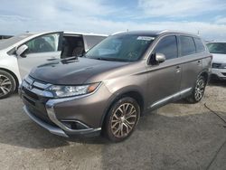 Salvage cars for sale at West Palm Beach, FL auction: 2017 Mitsubishi Outlander SE