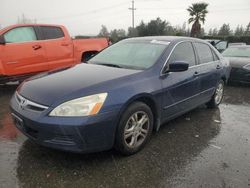 Honda Accord salvage cars for sale: 2007 Honda Accord EX