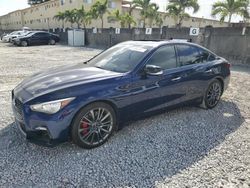 Infiniti salvage cars for sale: 2022 Infiniti Q50 RED Sport 400