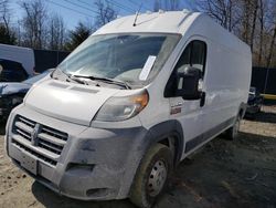 Salvage cars for sale at Waldorf, MD auction: 2017 Dodge RAM Promaster 2500 2500 High