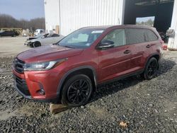 Salvage cars for sale at Windsor, NJ auction: 2019 Toyota Highlander SE