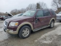 Salvage cars for sale at North Billerica, MA auction: 2007 Ford Explorer Eddie Bauer