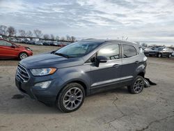 Salvage cars for sale at Pekin, IL auction: 2019 Ford Ecosport Titanium