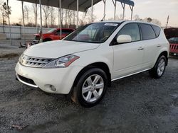 Salvage cars for sale at Spartanburg, SC auction: 2007 Nissan Murano SL