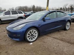 Salvage cars for sale at Chalfont, PA auction: 2022 Tesla Model 3