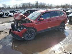 Salvage cars for sale at Chalfont, PA auction: 2022 Volkswagen Tiguan SE