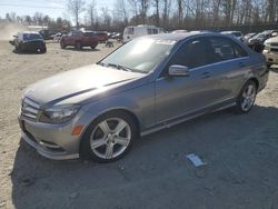 Salvage cars for sale at Waldorf, MD auction: 2011 Mercedes-Benz C 300 4matic