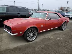 Salvage cars for sale from Copart Los Angeles, CA: 1968 Chevrolet Camaro SS