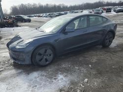 Salvage cars for sale at Ellwood City, PA auction: 2022 Tesla Model 3