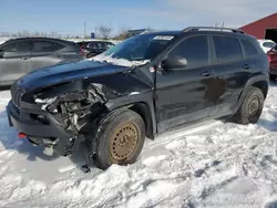 Jeep salvage cars for sale: 2016 Jeep Cherokee Trailhawk