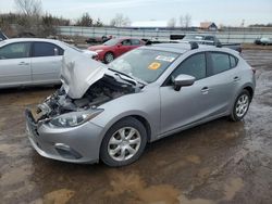 Salvage cars for sale at auction: 2016 Mazda 3 Sport