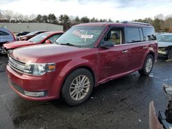 Salvage cars for sale at Exeter, RI auction: 2016 Ford Flex SEL