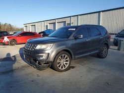 Salvage cars for sale at Gaston, SC auction: 2016 Ford Explorer Limited