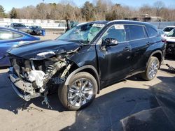 Salvage cars for sale at Assonet, MA auction: 2024 Toyota Highlander Hybrid Limited