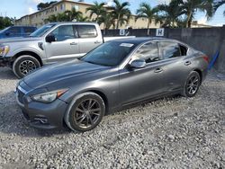 Salvage cars for sale at Opa Locka, FL auction: 2015 Infiniti Q50 Base