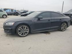 Salvage cars for sale at Grand Prairie, TX auction: 2019 Audi A5 Prestige S-Line