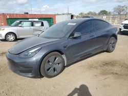 Salvage cars for sale at Homestead, FL auction: 2023 Tesla Model 3