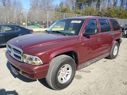 Dodge Durango slt salvage cars for sale: 2002 Dodge Durango SLT