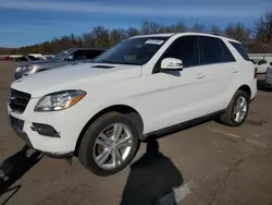 Salvage cars for sale at Brookhaven, NY auction: 2015 Mercedes-Benz ML 350 4matic