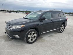 Salvage cars for sale at Arcadia, FL auction: 2013 Toyota Highlander Limited