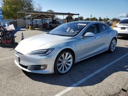 Salvage cars for sale at Van Nuys, CA auction: 2016 Tesla Model S