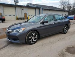 Salvage cars for sale at York Haven, PA auction: 2016 Honda Accord LX