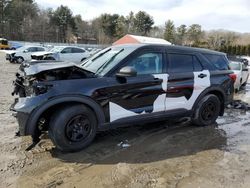 Salvage cars for sale at Mendon, MA auction: 2021 Ford Explorer Police Interceptor