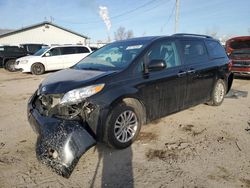 Salvage cars for sale from Copart Pekin, IL: 2015 Toyota Sienna XLE