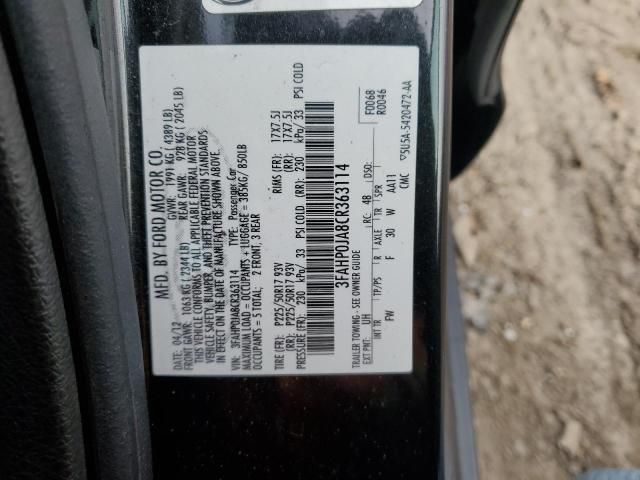 2012 Ford Fusion SEL