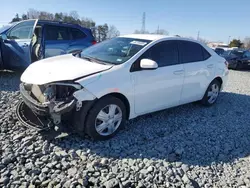 Salvage cars for sale from Copart Mebane, NC: 2016 Toyota Corolla L