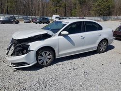 Salvage cars for sale at Gainesville, GA auction: 2017 Volkswagen Jetta S