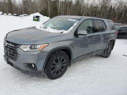 Salvage cars for sale from Copart Cookstown, ON: 2021 Chevrolet Traverse RS