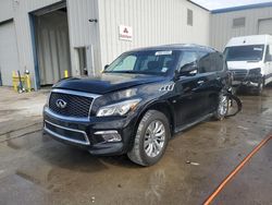 Salvage cars for sale from Copart New Orleans, LA: 2016 Infiniti QX80