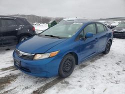 Salvage cars for sale at Assonet, MA auction: 2012 Honda Civic LX