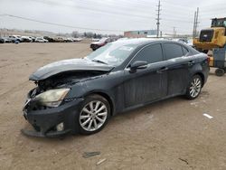 Salvage cars for sale at Colorado Springs, CO auction: 2009 Lexus IS 250