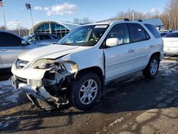 Salvage cars for sale at East Granby, CT auction: 2005 Acura MDX Touring