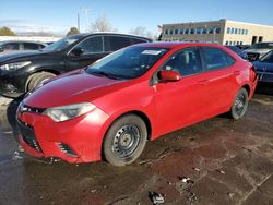 Salvage cars for sale at Littleton, CO auction: 2016 Toyota Corolla L