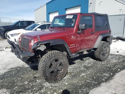 Salvage cars for sale at Elmsdale, NS auction: 2013 Jeep Wrangler Sport