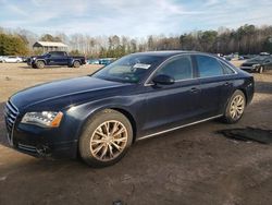 Salvage cars for sale at Charles City, VA auction: 2012 Audi A8 Quattro