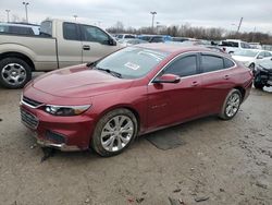 Salvage cars for sale from Copart Indianapolis, IN: 2018 Chevrolet Malibu Premier