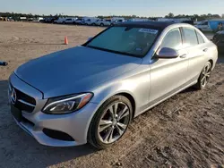 Salvage cars for sale at Houston, TX auction: 2015 Mercedes-Benz C300