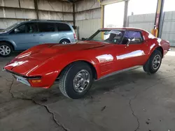 Chevrolet Corvette salvage cars for sale: 1972 Chevrolet Corvette